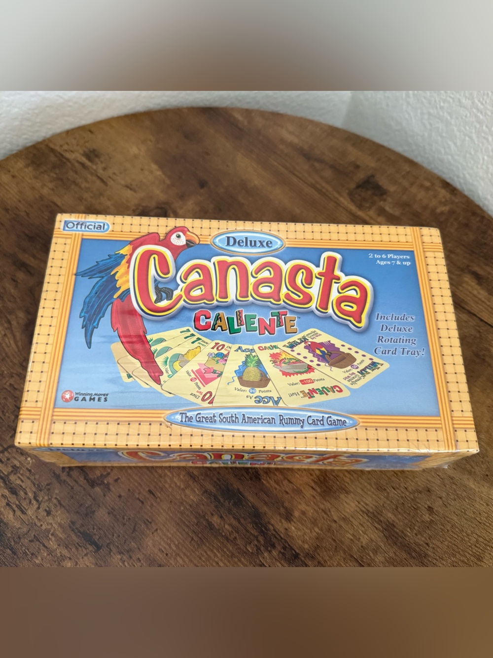 Deluxe Canasta Caliente Card Game Official Version w/ Rotating Tray NEW